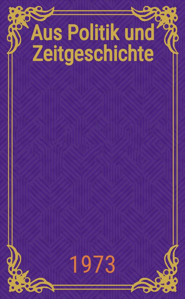 Aus Politik und Zeitgeschichte : Beil. zur Wochenzeitung Das Parlament. 1973, №45 : Der amerikanische Einfluß auf die Weimarer Republik .... Die Vermittlerrolle Großbritanniens während ...