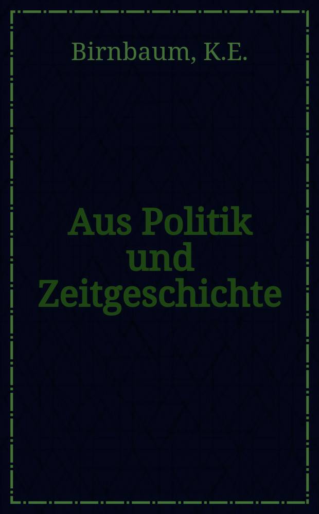 Aus Politik und Zeitgeschichte : Beil. zur Wochenzeitung Das Parlament. 1985, №37 : Zehr Jahre KSZE - Prozeß. Die KVAE als Spiegel ...