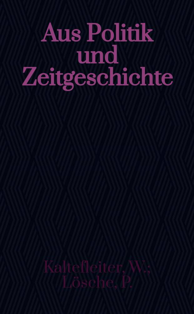 Aus Politik und Zeitgeschichte : Beil. zur Wochenzeitung Das Parlament. 1976, №50 : Der Gewinner hat nicht gesiegt. Die amerikanischen Präsidentenwahlen 1976