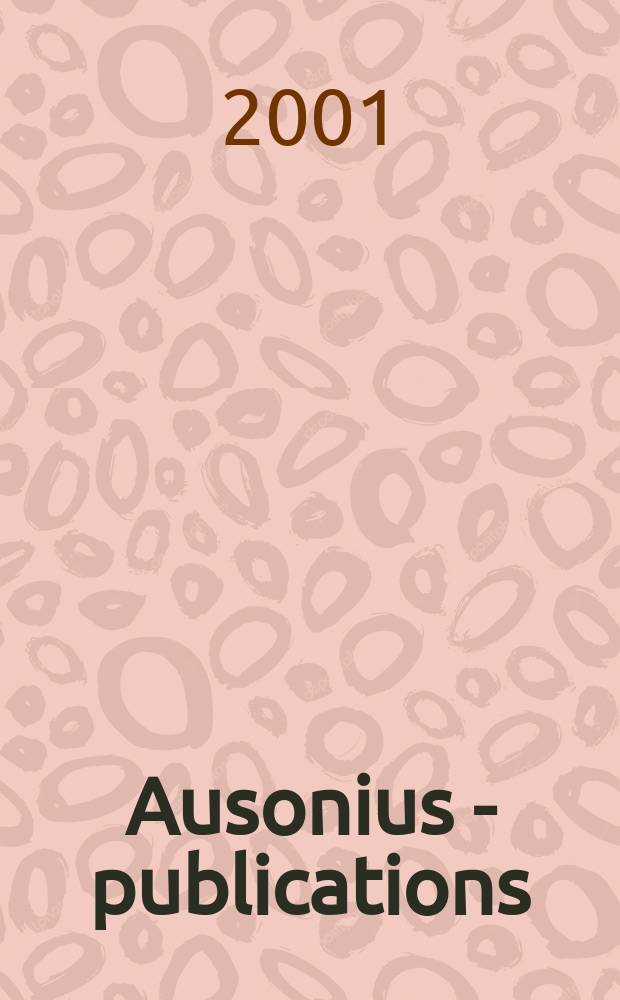 Ausonius - publications : Études. 6 : Élites hispanique
