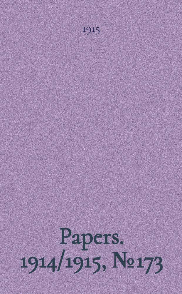 [Papers]. 1914/1915, №173 : Inter - state commission of Australia. Tariff investigation. Fruits, fresh