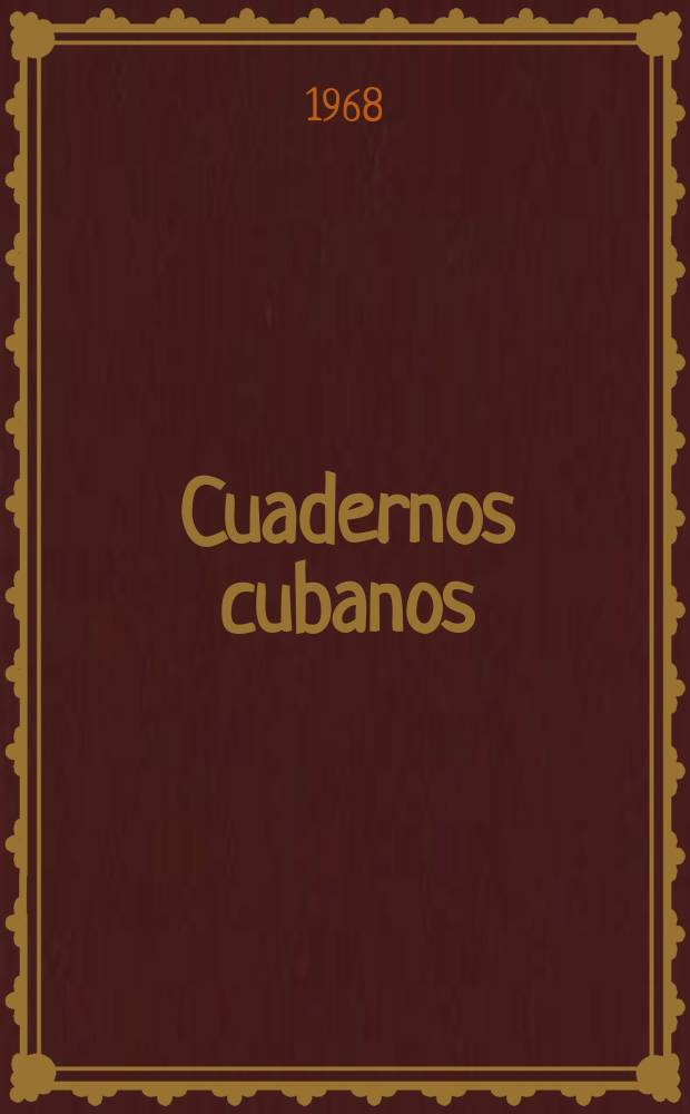 Cuadernos cubanos