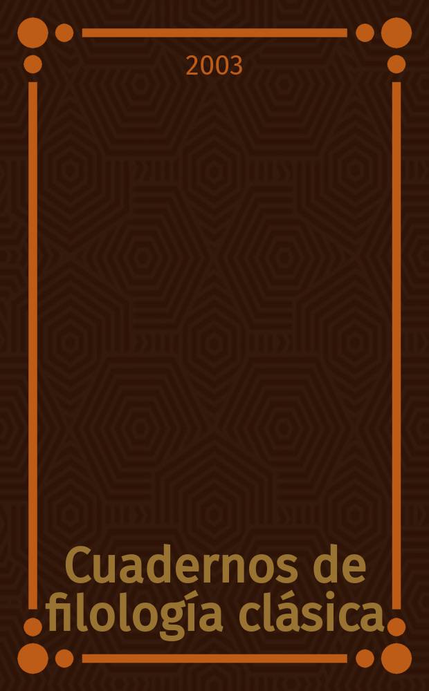 Cuadernos de filología clásica : Ser. de monografías. 1 : Introducción a la semántica latina