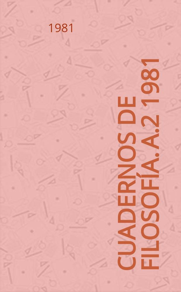 Cuadernos de filosofía. A.2 1981/1983, №4 : La Historia según Hegel