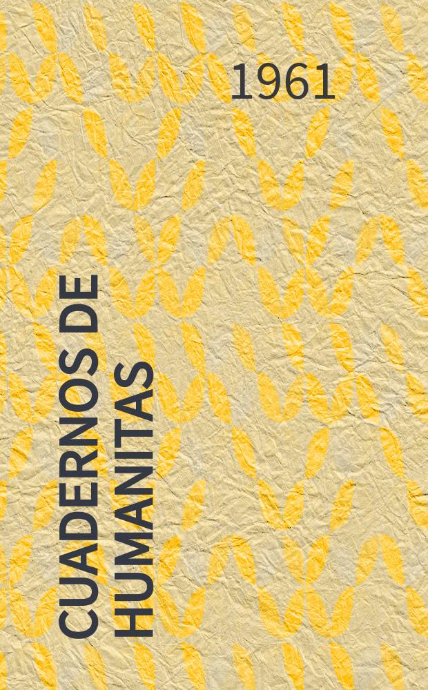 Cuadernos de humanitas