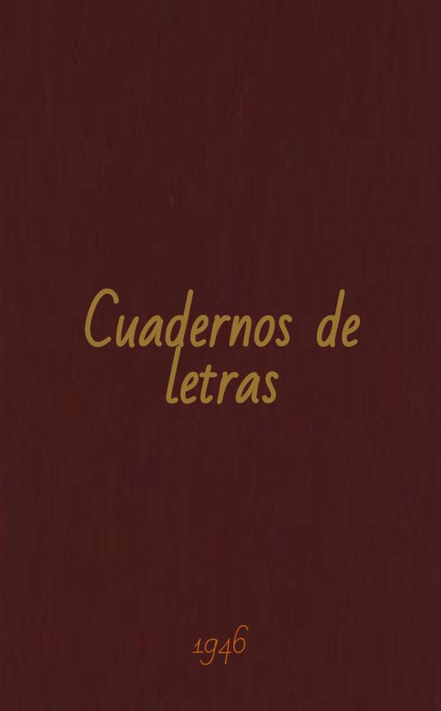 Cuadernos de letras