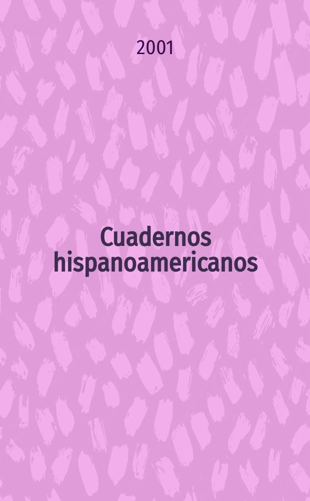 Cuadernos hispanoamericanos : Revista mensual de cultura hispánica. 2001, №608
