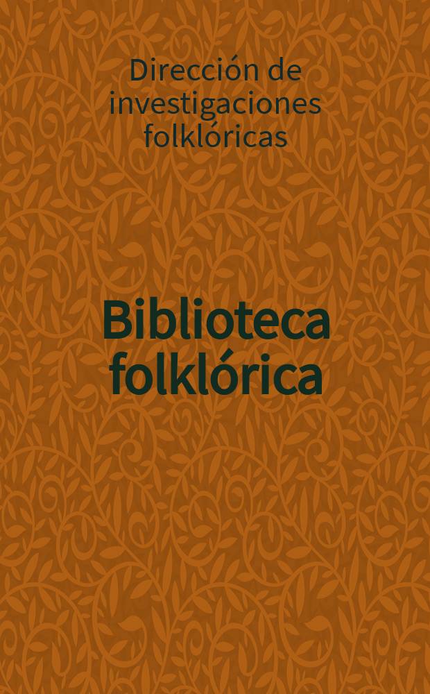 Biblioteca folklórica
