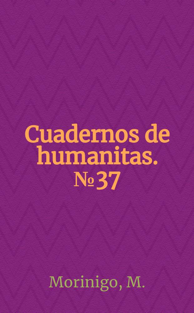 Cuadernos de humanitas. №37 : Eduardo Barrios, novelista