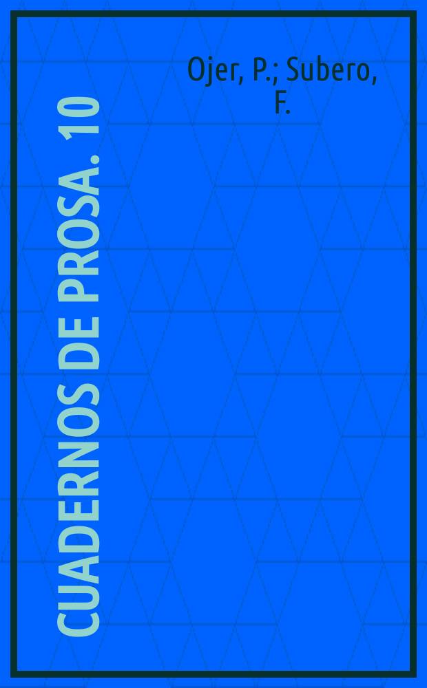 Cuadernos de prosa. 10 : El primer poema de tema venezolano