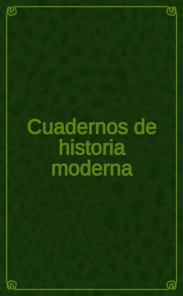 Cuadernos de historia moderna