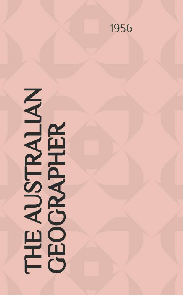 The Australian geographer