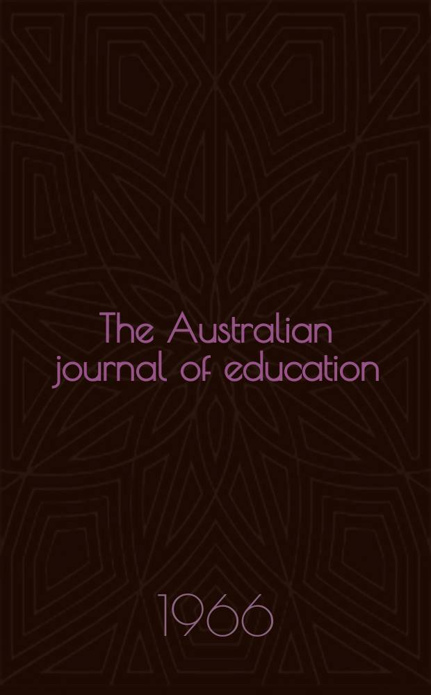 The Australian journal of education