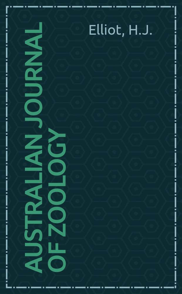 Australian journal of zoology : Publ. by the Commonwealth scientific and industrial research organization. №11 : A revision of Strongylurus ...