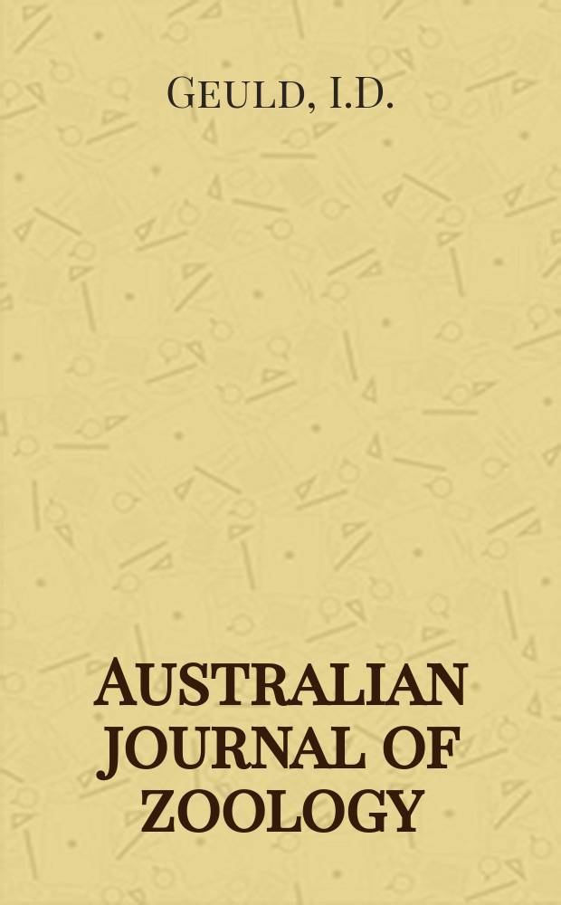 Australian journal of zoology : Publ. by the Commonwealth scientific and industrial research organization. №49 : A revision of the Ophioninae ...