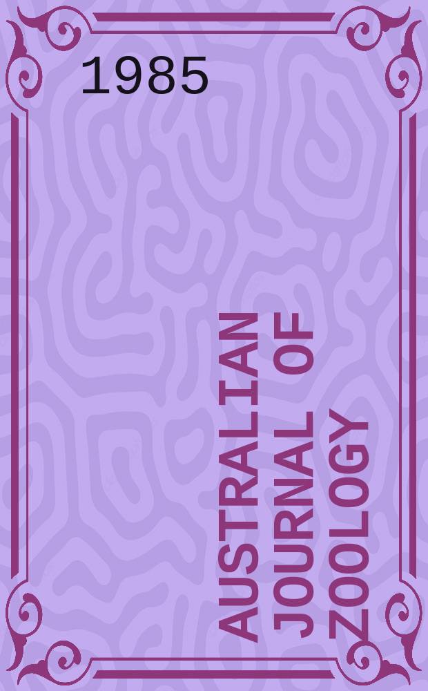 Australian journal of zoology : Publ. by the Commonwealth scientific and industrial research organization. №113 : Larvae and pupae of Australian Hydroptilidae ...