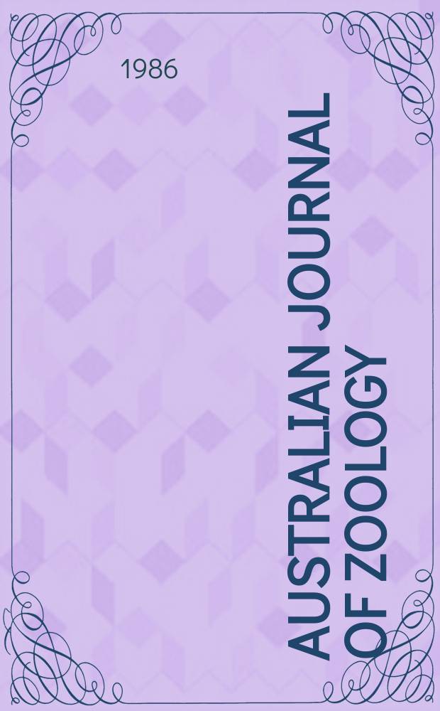 Australian journal of zoology : Publ. by the Commonwealth scientific and industrial research organization. №116 : A revision of the Australian ...