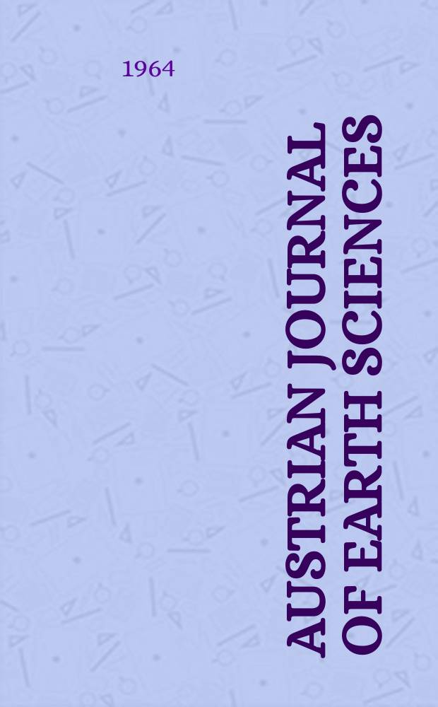 Austrian journal of earth sciences : An intern. journal of the Austr. geol. soc. Bd.57, H.1 : Geologischer Führer zu Exkursionen durch Ostalpen