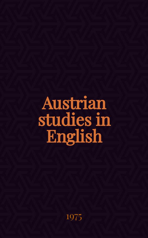Austrian studies in English : Formerly Wiener Beiträge zur englischen Philologie. Bd.76 : Studien zur Textlinguistik