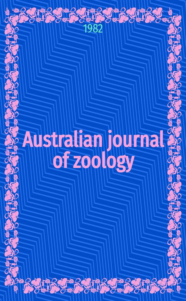 Australian journal of zoology : Publ. by the Commonwealth scientific and industrial research organization. №82 : A taxonomic revision of the Panesthiinae of the World