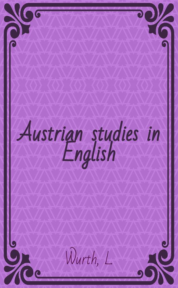 Austrian studies in English : Formerly Wiener Beiträge zur englischen Philologie. Bd.1 : Das Wortspiel bei Shakspere