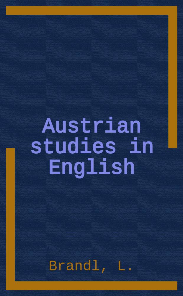 Austrian studies in English : Formerly Wiener Beiträge zur englischen Philologie. Bd.30 : Erasmus Darwins Botanic garden