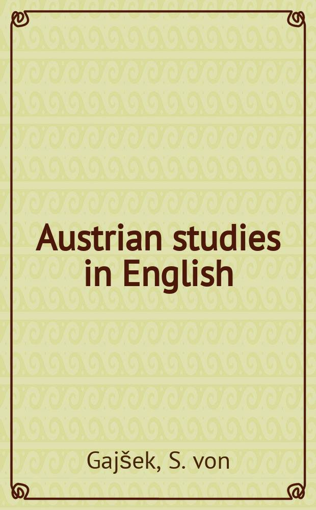 Austrian studies in English : Formerly Wiener Beiträge zur englischen Philologie. Bd.35 : Milton und Caedmon