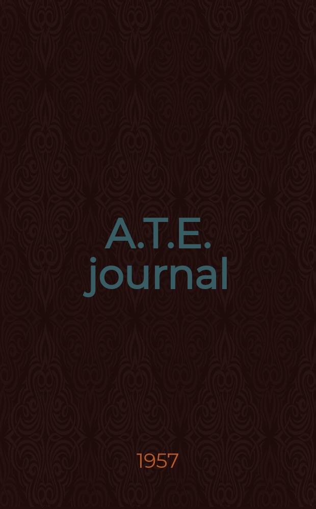A.T.E. journal