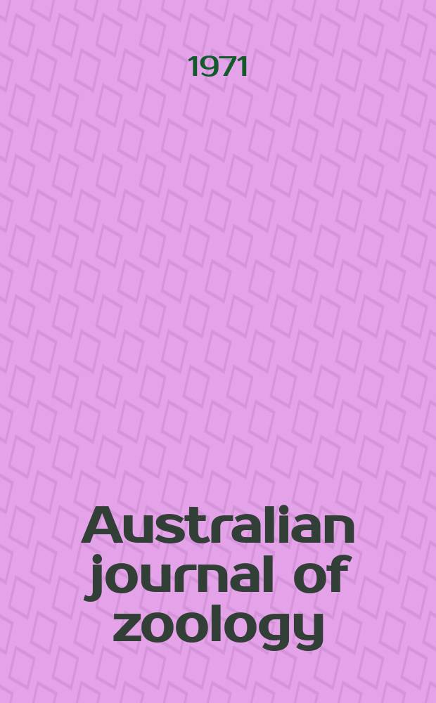 Australian journal of zoology : Publ. by the Commonwealth scientific and industrial research organization. №3 : The Termitinae (Isoptera) of temperate Australia
