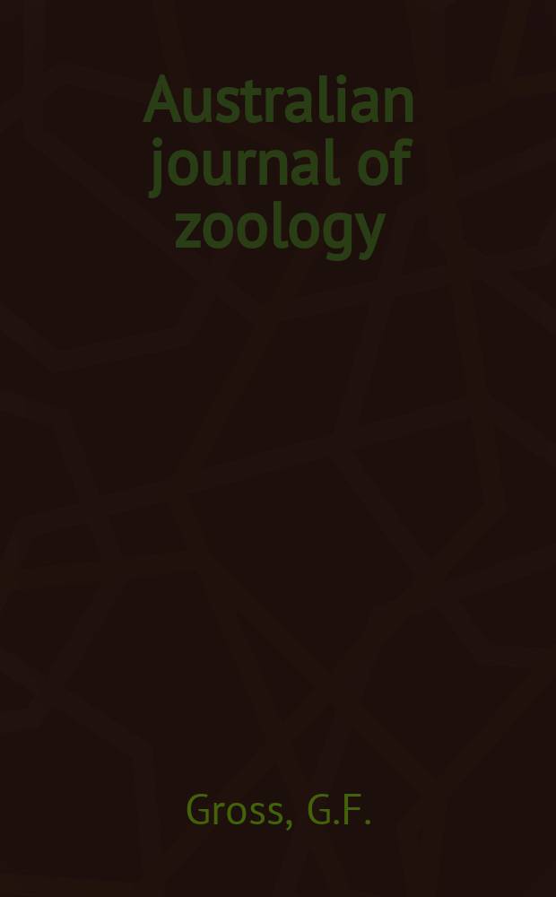 Australian journal of zoology : Publ. by the Commonwealth scientific and industrial research organization. №15 : A revision of the species of Australian ... and New guinea shield hugs ...