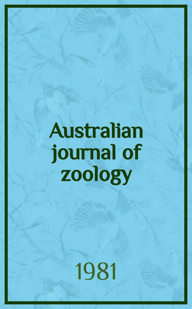 Australian journal of zoology : Publ. by the Commonwealth scientific and industrial research organization. №79 : Australian frogs of the leptodactylid genus Uperoleia ...