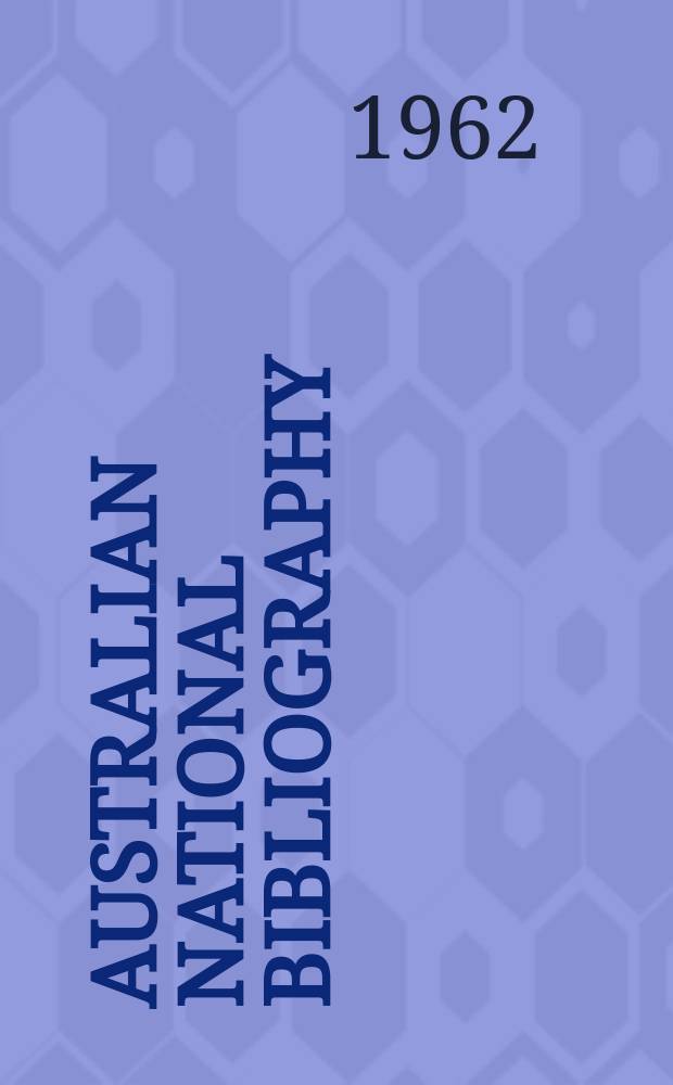 Australian national bibliography