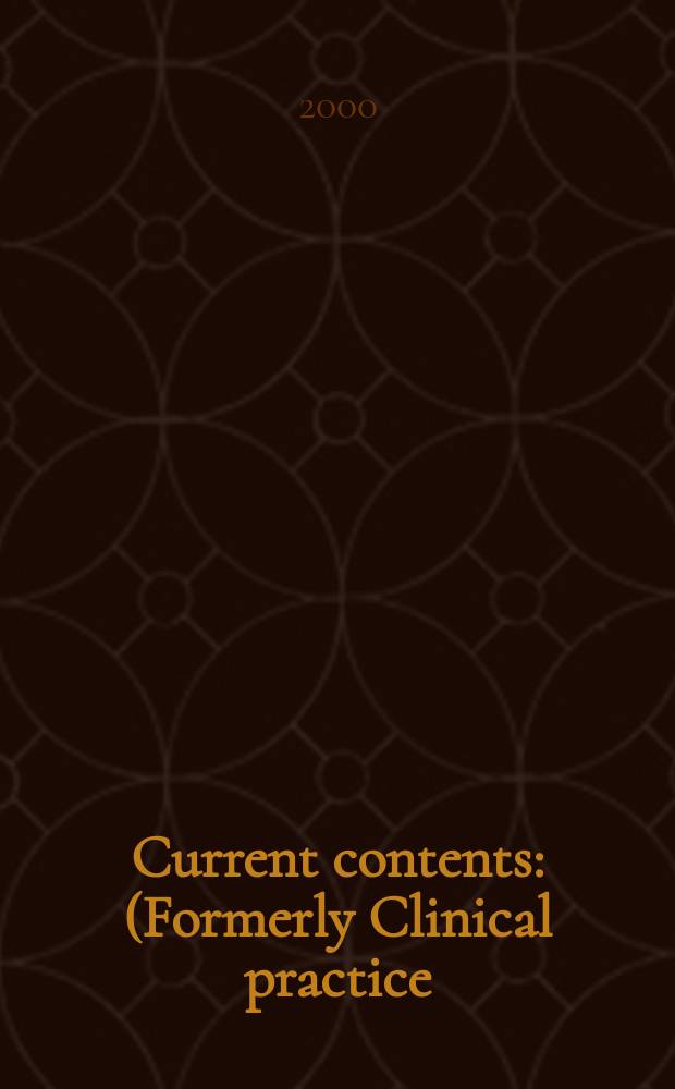 Current contents : (Formerly Clinical practice). Vol.28, №14
