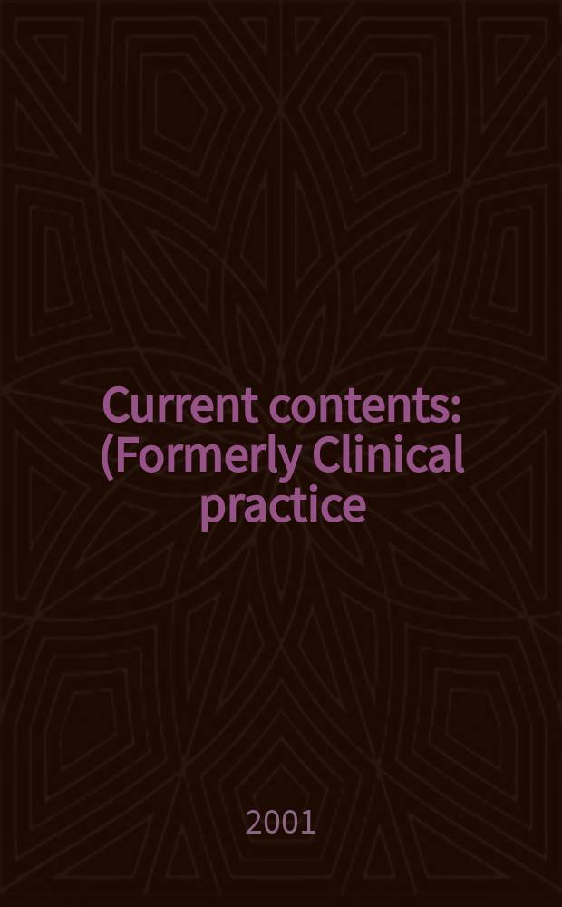 Current contents : (Formerly Clinical practice). Vol.29, №2