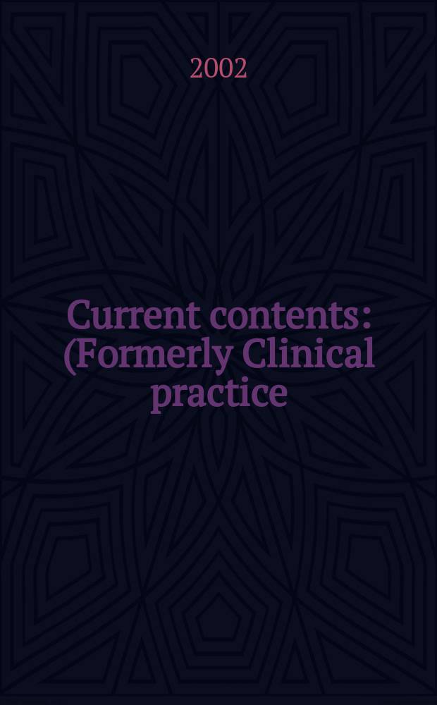 Current contents : (Formerly Clinical practice). Vol.30, №9