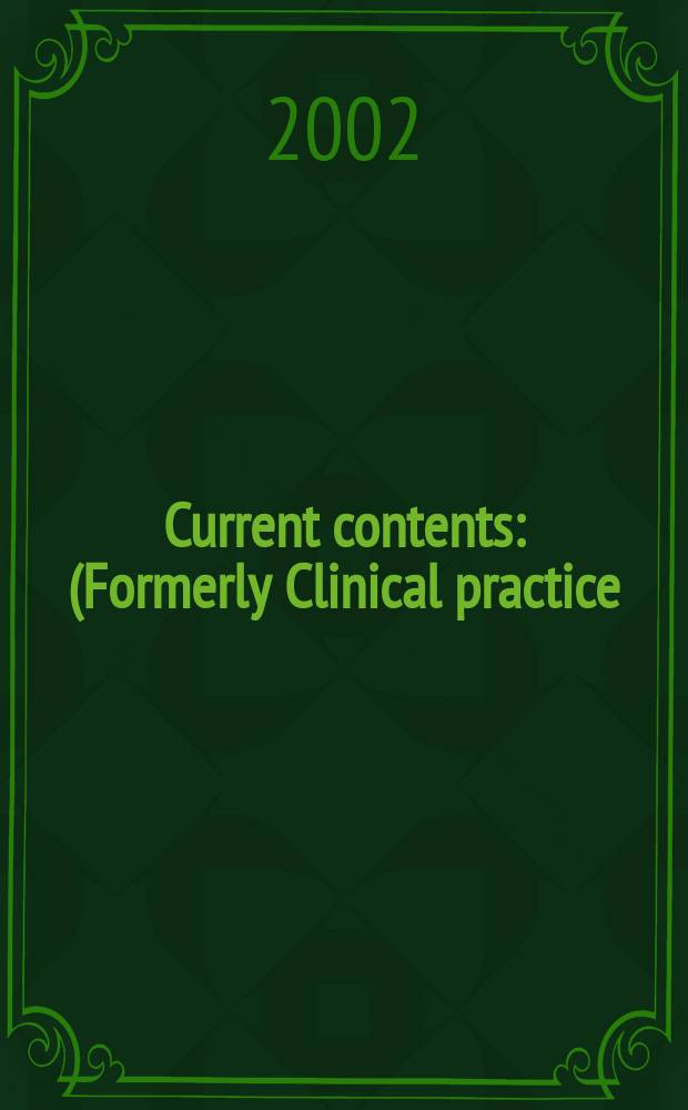 Current contents : (Formerly Clinical practice). Vol.30, №10