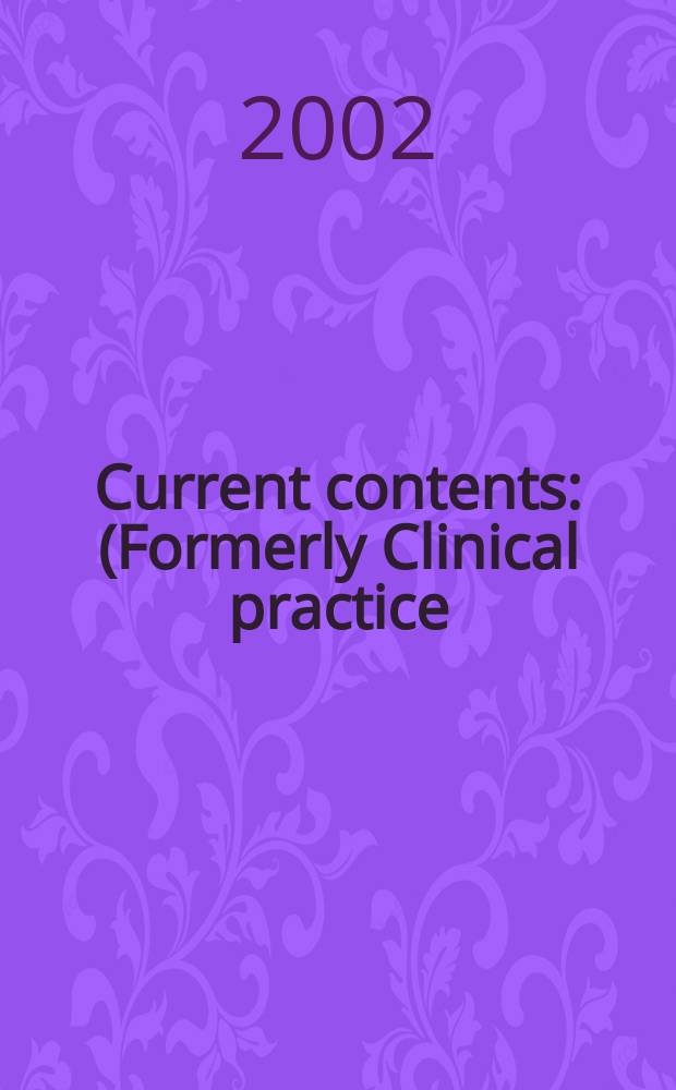 Current contents : (Formerly Clinical practice). Vol.30, №11