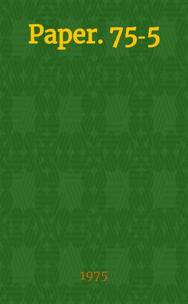 Paper. 75-5