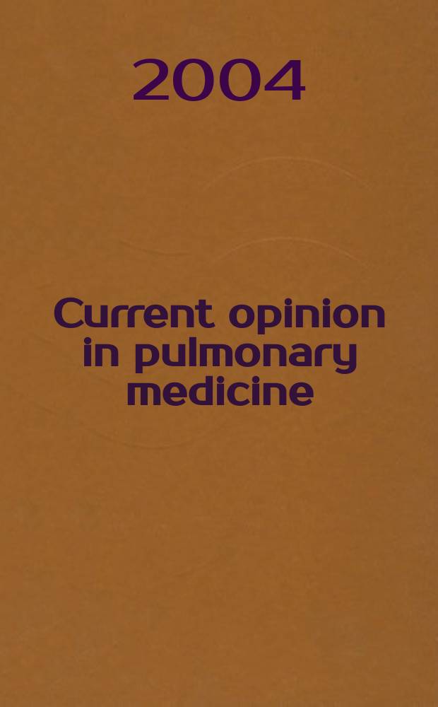 Current opinion in pulmonary medicine