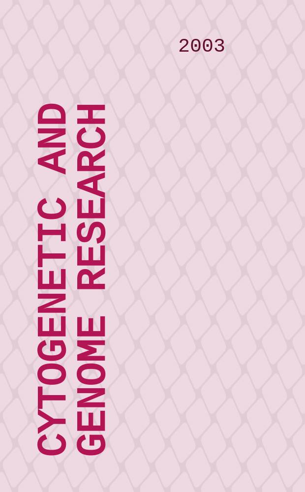 Cytogenetic and genome research : Found. 1962 as Cytogenetics. Vol.100, №1/4 : Nucleotide and protein expansions and human diseases