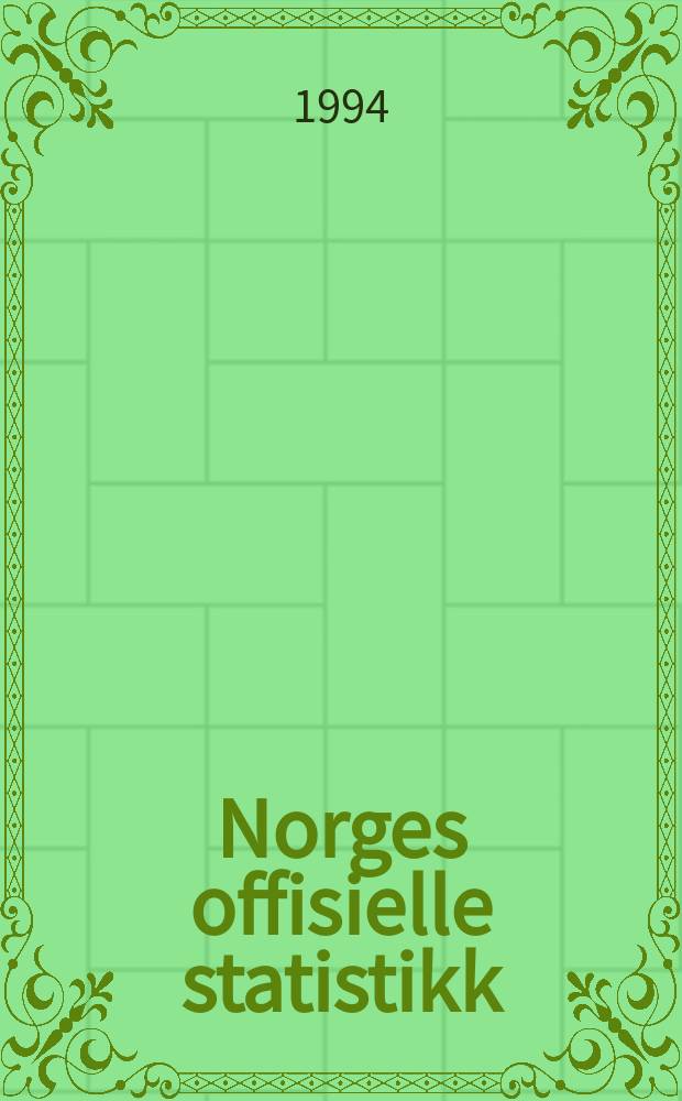 Norges offisielle statistikk