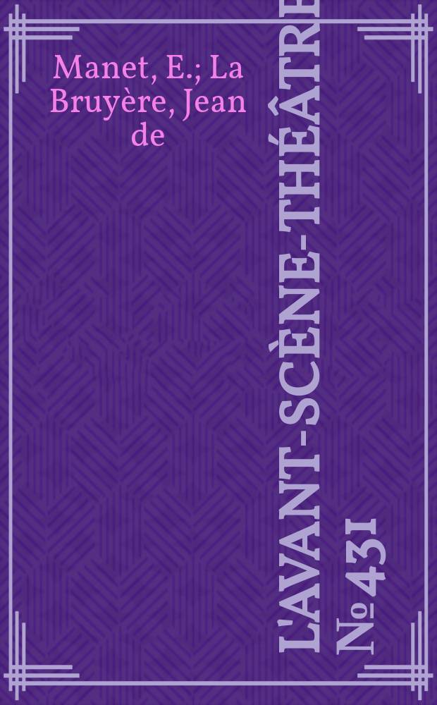 L'Avant-scène-théâtre. №431 : Les nonnes. Les dialogues