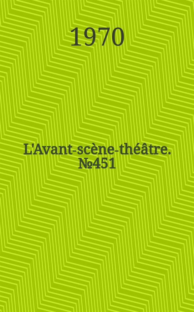 L'Avant-scène-théâtre. №451 : Le Menteur. Confrontation