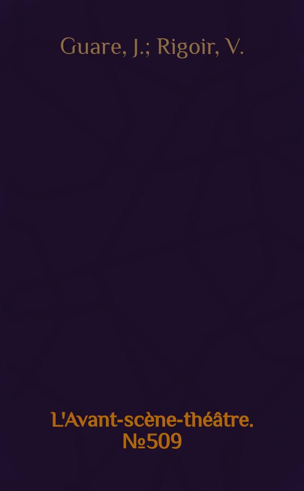 L'Avant-sc&egrave;ne-th&eacute;&acirc;tre. №509 : Un pape &agrave; New-York. Le grand autobus