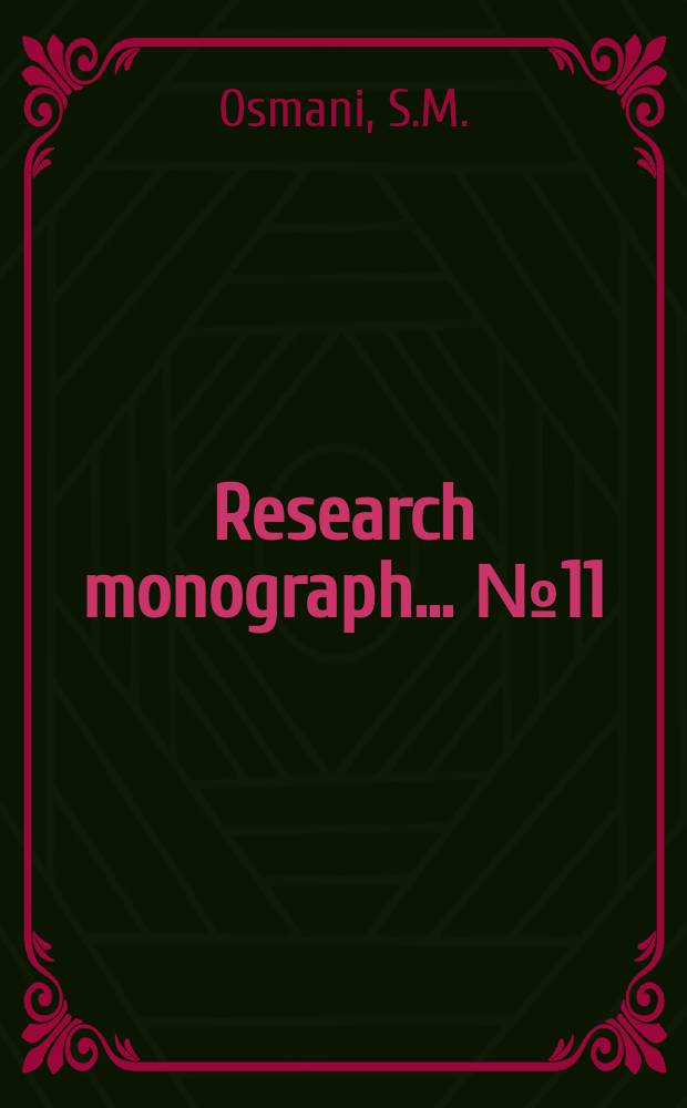 Research monograph... №11 : Pricing and subsidy policies for Bangladesh agriculture