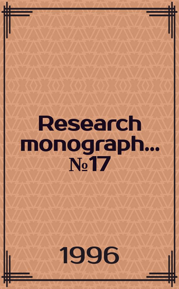 Research monograph... №17 : A macroeconometric model of the Bangladesh economy