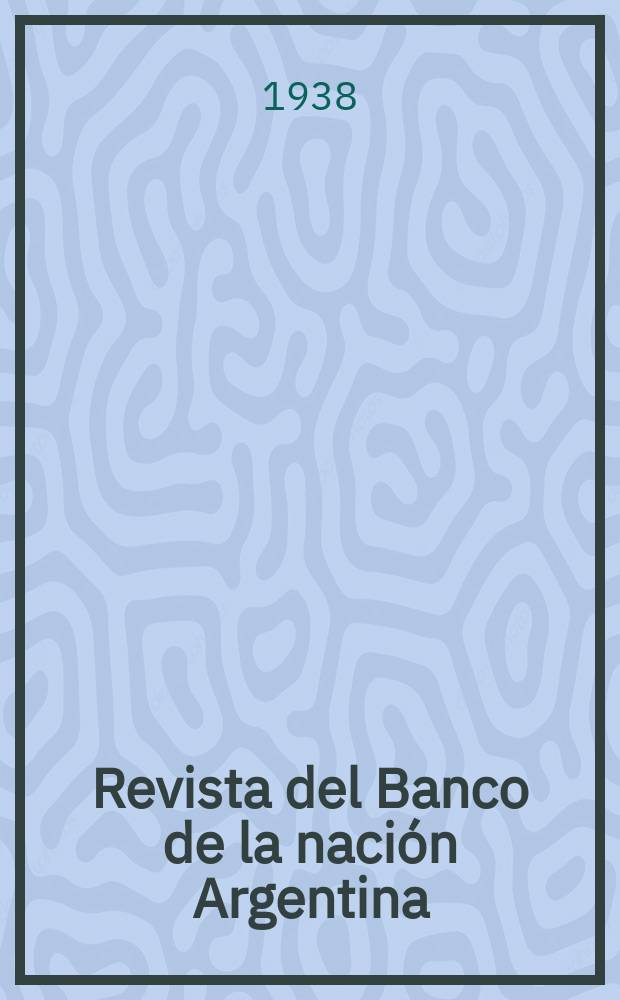 Revista del Banco de la nación Argentina