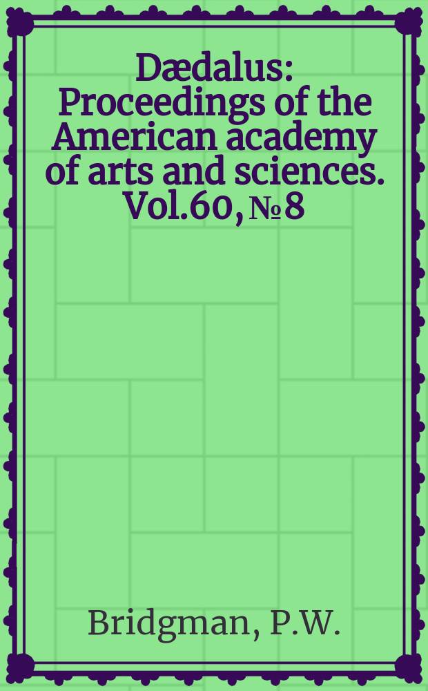 D&aelig;dalus : Proceedings of the American academy of arts and sciences. Vol.60, №8 : The effect of tension on the transverse and longitudinal resistance of metals