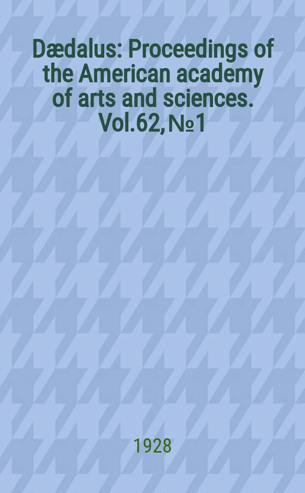 Dædalus : Proceedings of the American academy of arts and sciences. Vol.62, №1 : Ants of the genus Amblyopone Erichson
