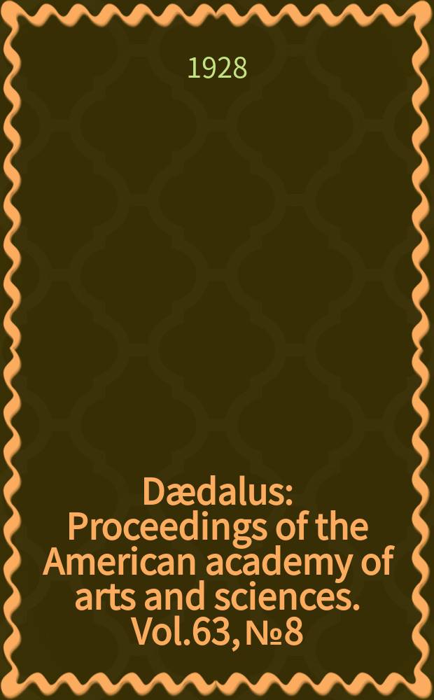 Dædalus : Proceedings of the American academy of arts and sciences. Vol.63, №8 : The compressibility and pressure coefficient of resistance of zirconium and hafnium